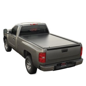 GMC Sierra HD Tonneau Cover - Pace Edwards - Full Metal JackRabbit w/ Explorer Rails - Black - 2015